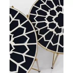 Tische|KARE Design Beistelltisch Priya Schwarz (2/Set)
