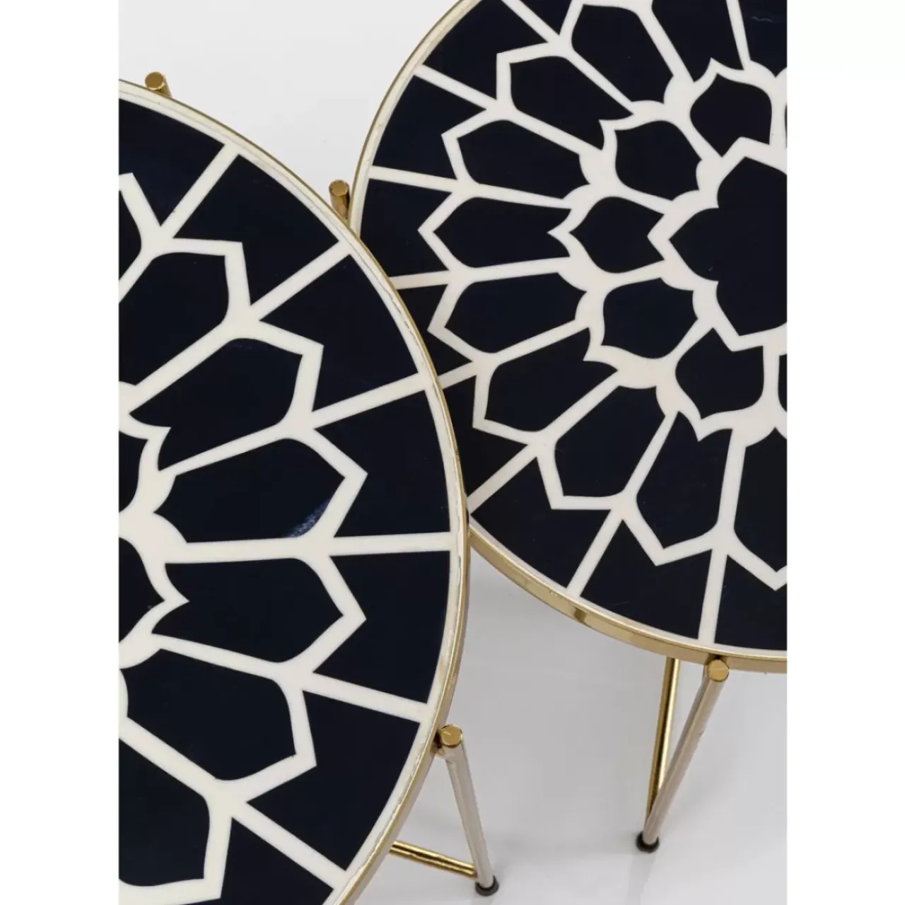 Tische|KARE Design Beistelltisch Priya Schwarz (2/Set)