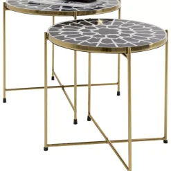 Tische|KARE Design Beistelltisch Priya Schwarz (2/Set)