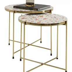 Tische|KARE Design Beistelltisch Priya Weis (2/Set)
