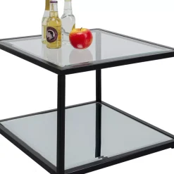 Tische|KARE Design Beistelltisch Quadro Schwarz 50X50Cm