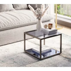Tische|KARE Design Beistelltisch Quadro Schwarz 50X50Cm