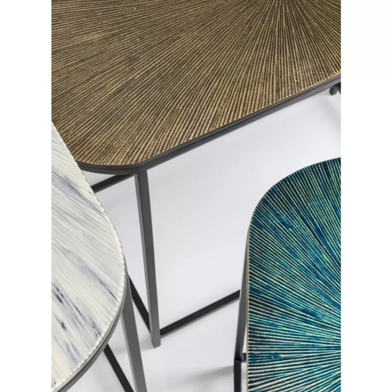 Tische|KARE Design Beistelltisch Ray Oval (3/Set)