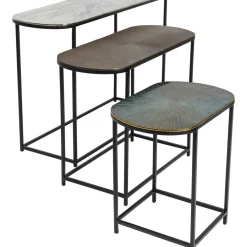 Tische|KARE Design Beistelltisch Ray Oval (3/Set)