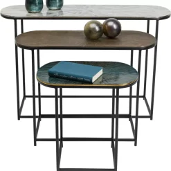Tische|KARE Design Beistelltisch Ray Oval (3/Set)
