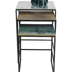 Tische|KARE Design Beistelltisch Ray Square (3/Set)