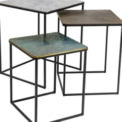 Tische|KARE Design Beistelltisch Ray Square (3/Set)