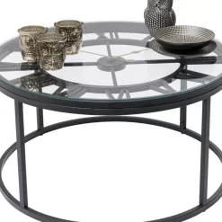 Tische|KARE Design Beistelltisch Roman Schwarz O76Cm
