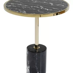 Tische|KARE Design Beistelltisch San Remo Base Schwarz O46Cm