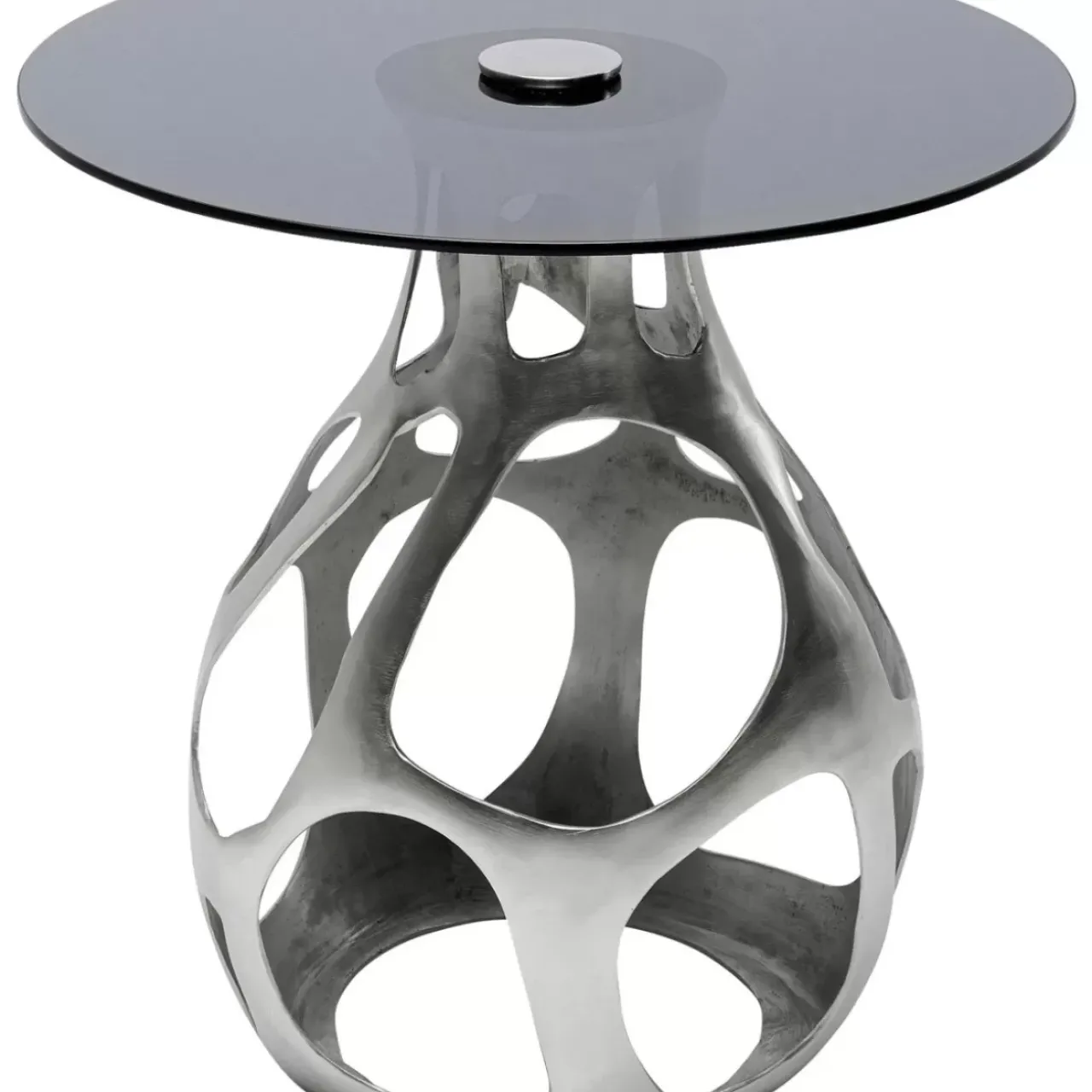 Tische|KARE Design Beistelltisch Volcano Silber O60Cm