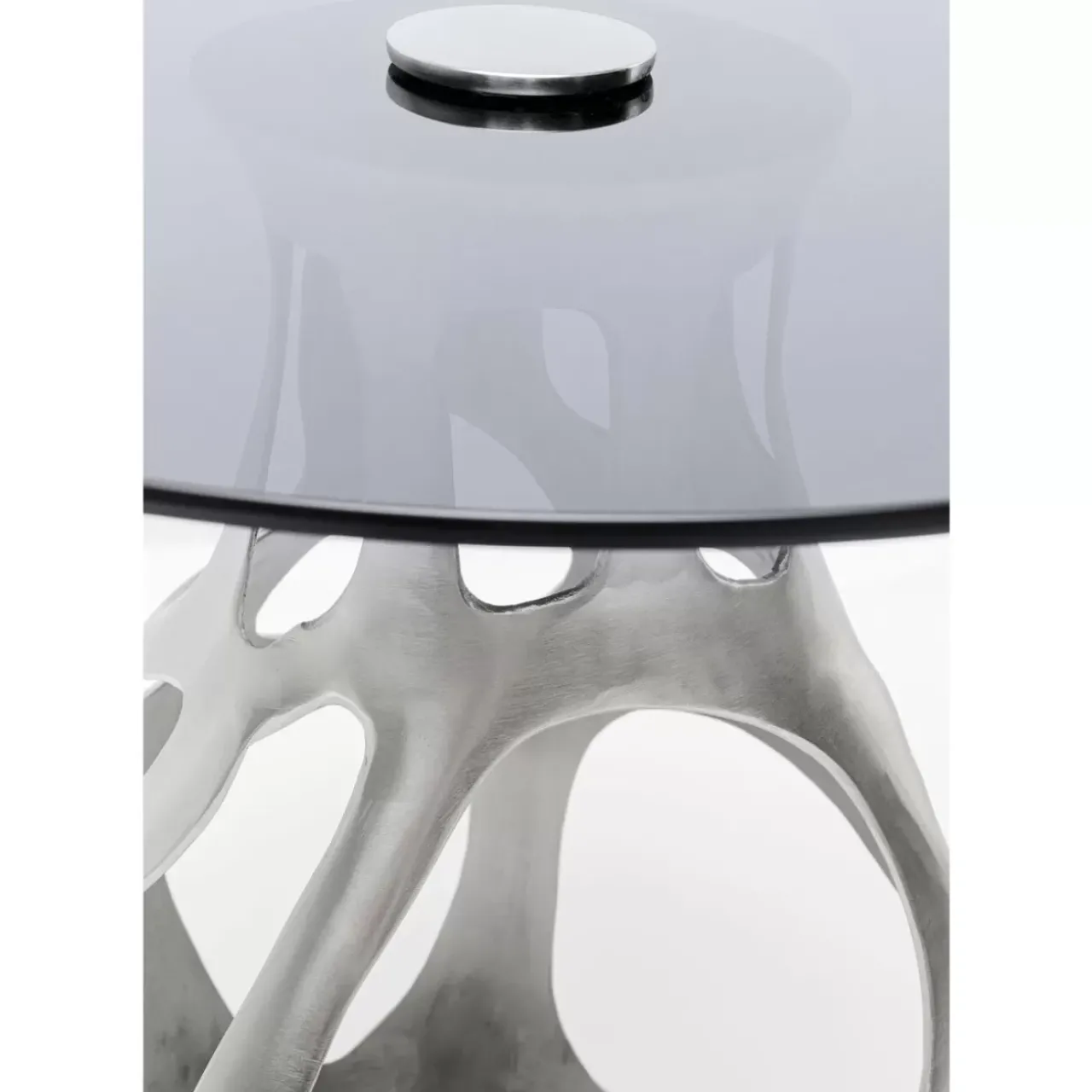 Tische|KARE Design Beistelltisch Volcano Silber O60Cm
