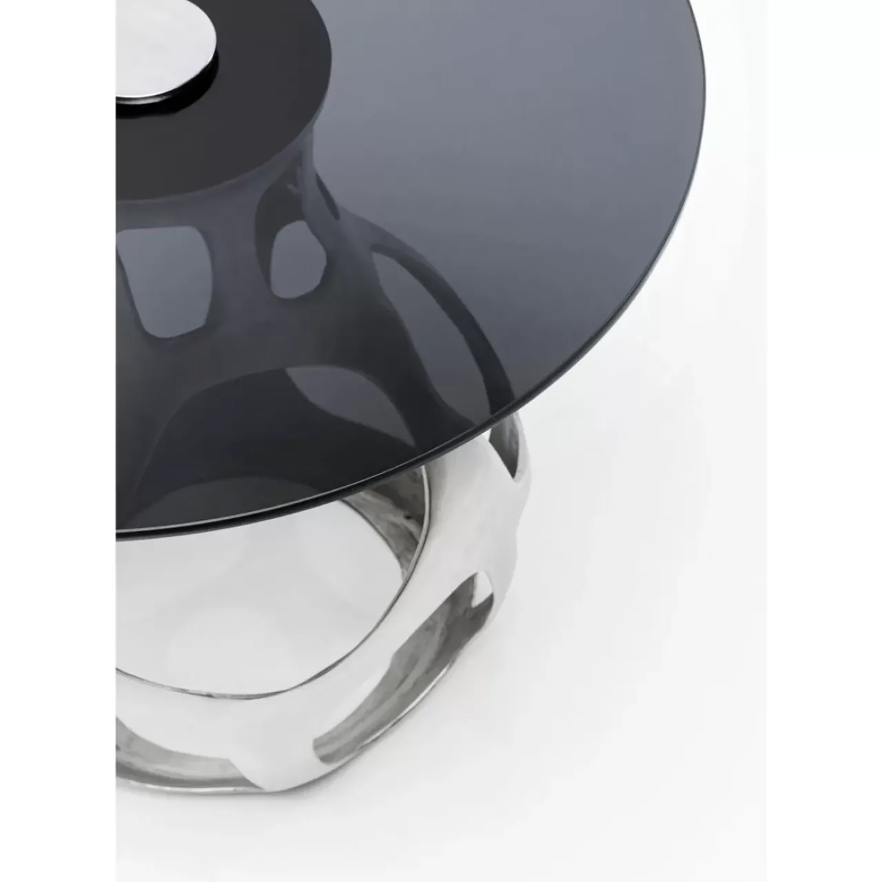 Tische|KARE Design Beistelltisch Volcano Silber O60Cm