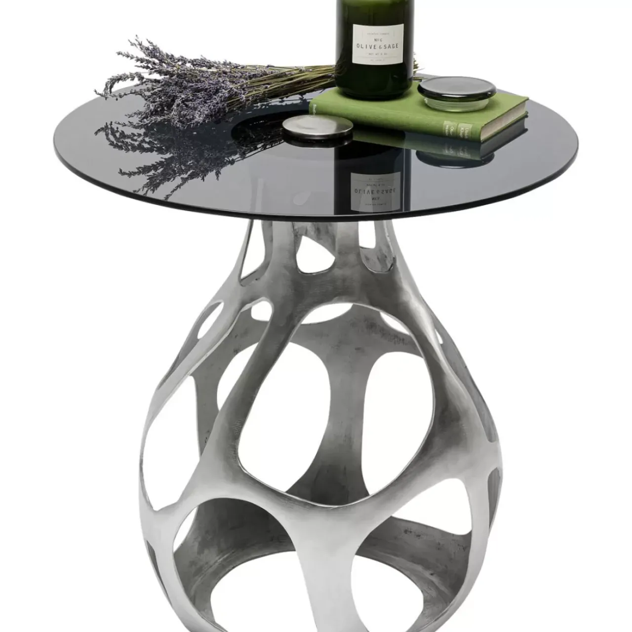 Tische|KARE Design Beistelltisch Volcano Silber O60Cm