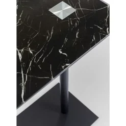 Tische|KARE Design Beistelltisch West Coast Schwarz Marble 50X34Cm