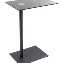 Tische|KARE Design Beistelltisch West Coast Schwarz Marble 50X34Cm