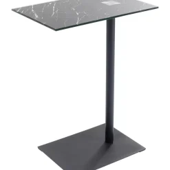 Tische|KARE Design Beistelltisch West Coast Schwarz Marble 50X34Cm