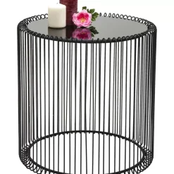 Tische|KARE Design Beistelltisch Wire Schwarz (2/Set) O44Cm