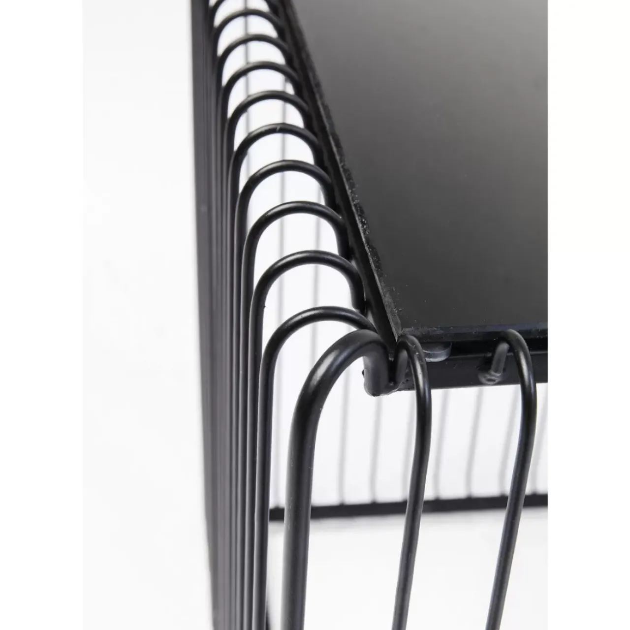Tische|KARE Design Beistelltisch Wire Square Schwarz (2/Set) 45X45Cm