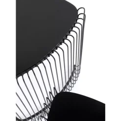 Tische|KARE Design Beistelltisch Wire Triangle Schwarz (2/Set)