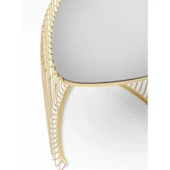 Tische|KARE Design Beistelltisch Wire Triangle Gold (2/Set)