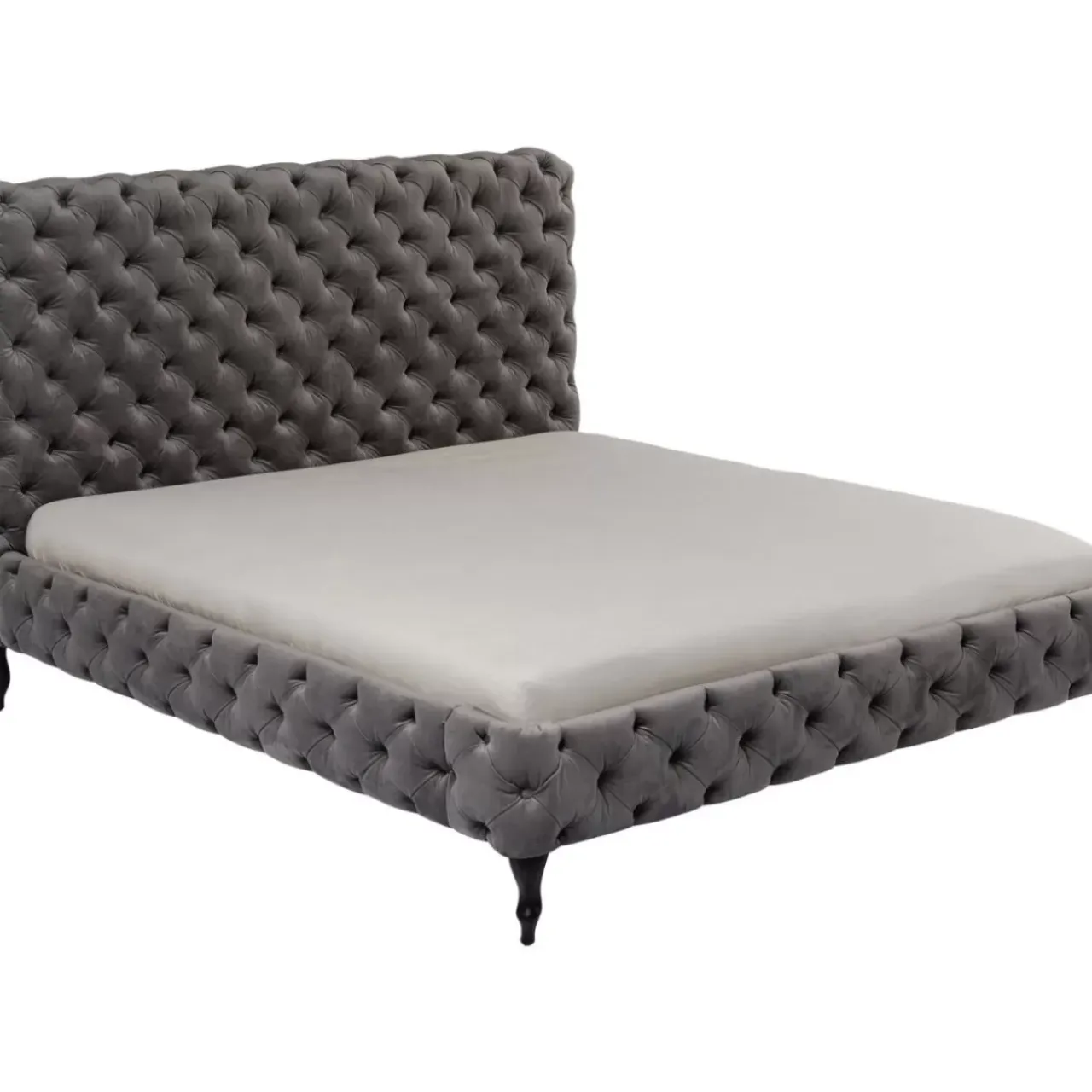 Betten|KARE Design Bett Desire Hoch Silbergrau 180X200 Cm