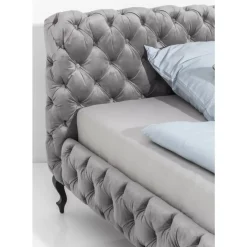 Betten|KARE Design Bett Desire Velvet Silbergrau 180X200 Cm