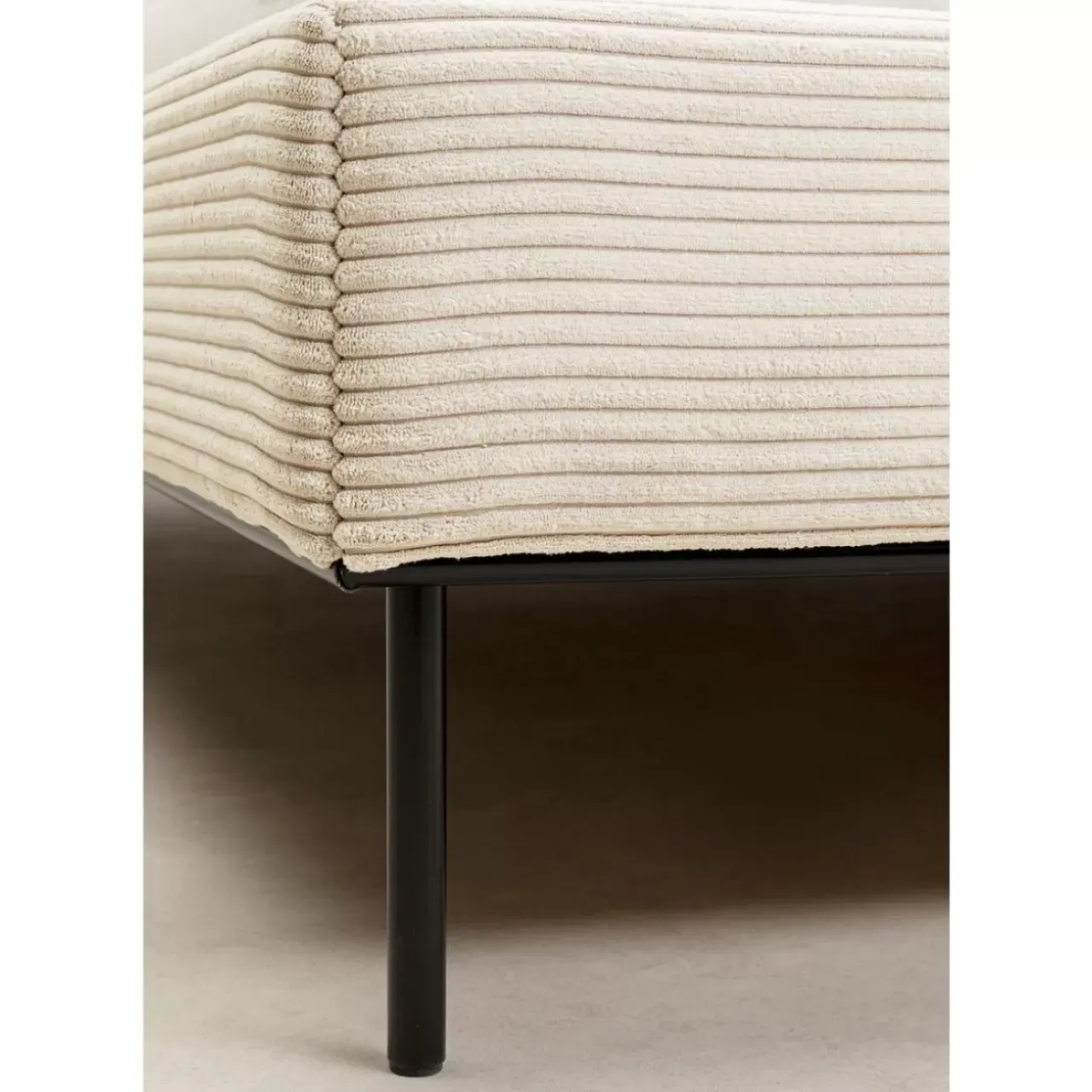 Betten|KARE Design Bett East Side Cord Creme 160X200Cm