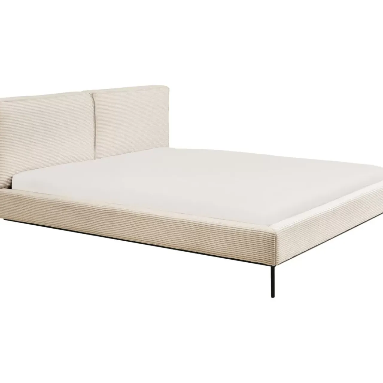 Betten|KARE Design Bett East Side Cord Creme 160X200Cm