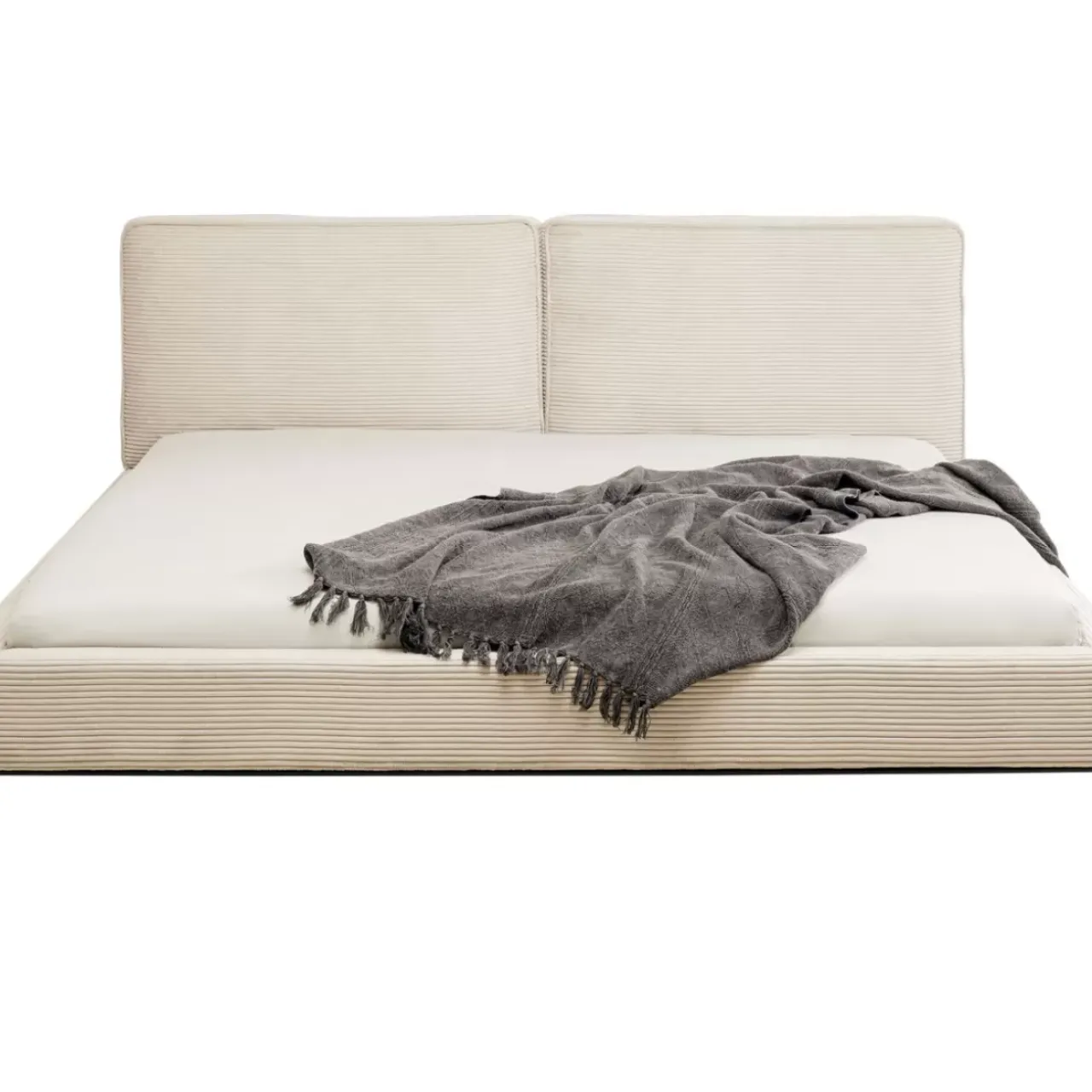 Betten|KARE Design Bett East Side Cord Creme 160X200Cm