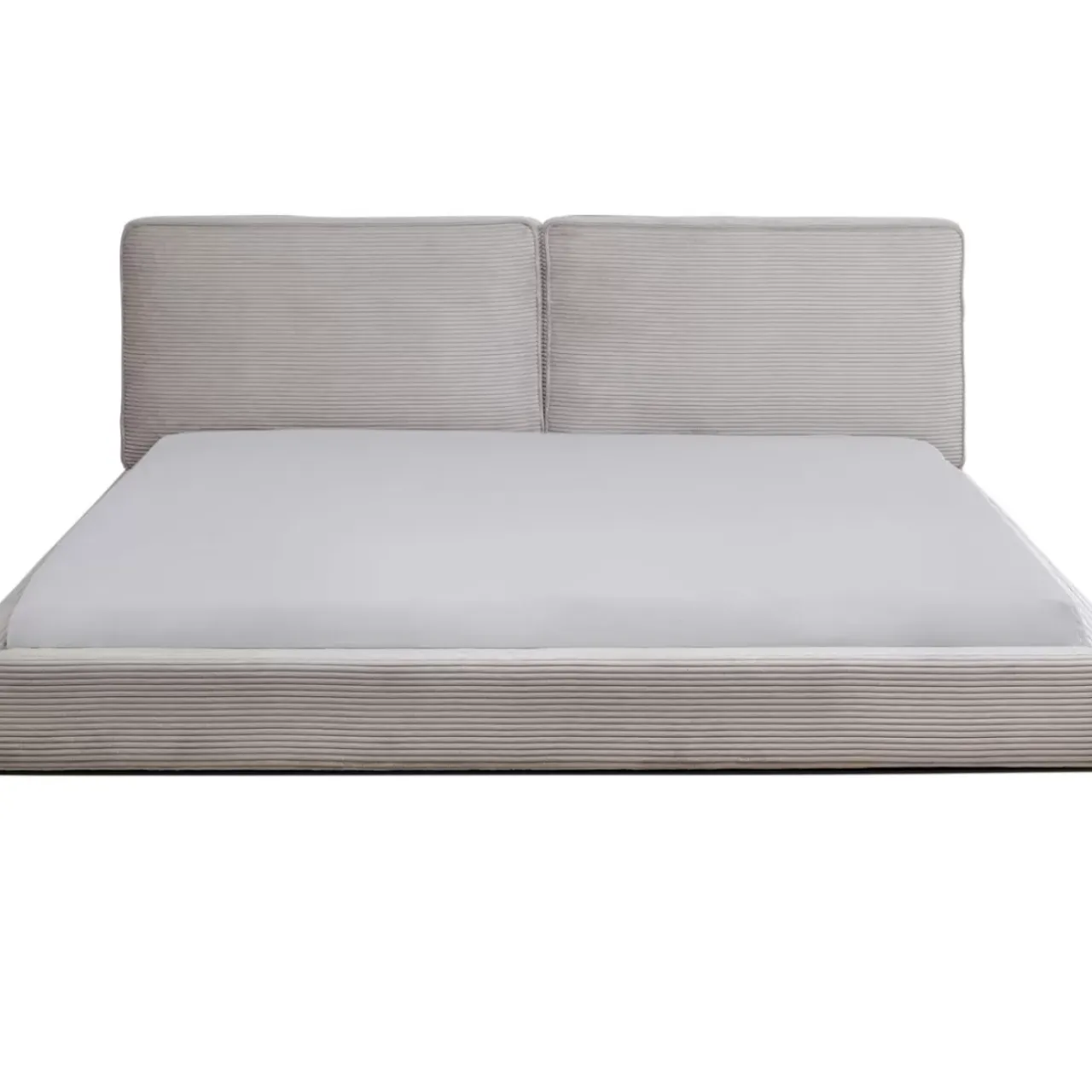 Betten|KARE Design Bett East Side Cord Grau 160X200Cm