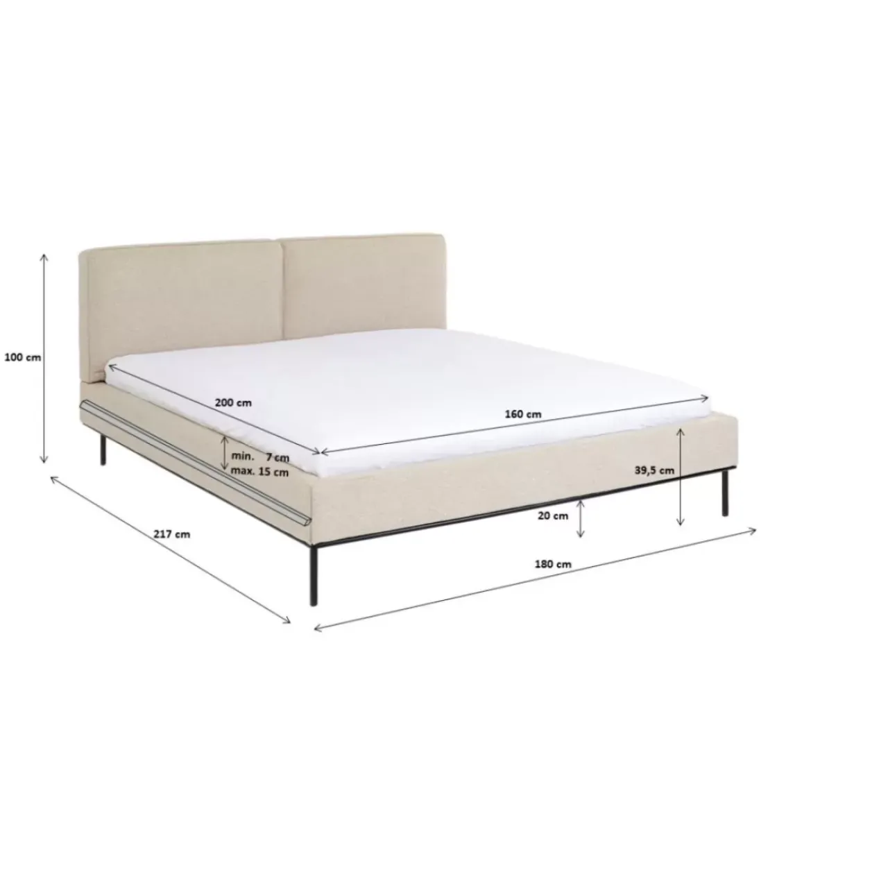Betten|KARE Design Bett East Side 160X200Cm