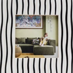Deko & Geschenkartikel|KARE Design Bilderrahmen Black Stripes 17X17Cm
