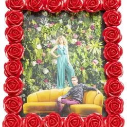 Deko & Geschenkartikel|KARE Design Bilderrahmen Romantic Rose Rot 26X31Cm