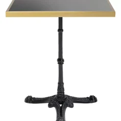 Tische|KARE Design Bistrotisch Kaffeehaus Rim Square Schwarz 60X60