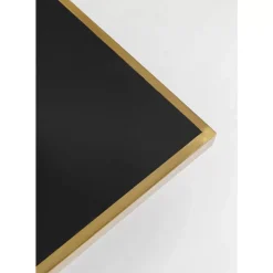 Tische|KARE Design Bistrotisch Kaffeehaus Rim Square Schwarz 60X60