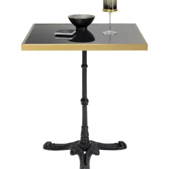 Tische|KARE Design Bistrotisch Kaffeehaus Rim Square Schwarz 60X60