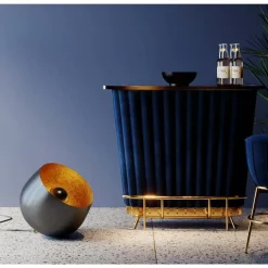 Steh & Bodenleuchten|KARE Design Bodenleuchte Apollon Smooth Schwarz O50Cm