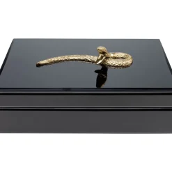 Aufbewahrung & Ordnung|KARE Design Box Snake Bite Schwarz 28X7Cm