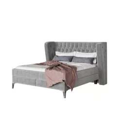 Betten|KARE Design Boxspringbett Benito Moon Grau 180X200Cm
