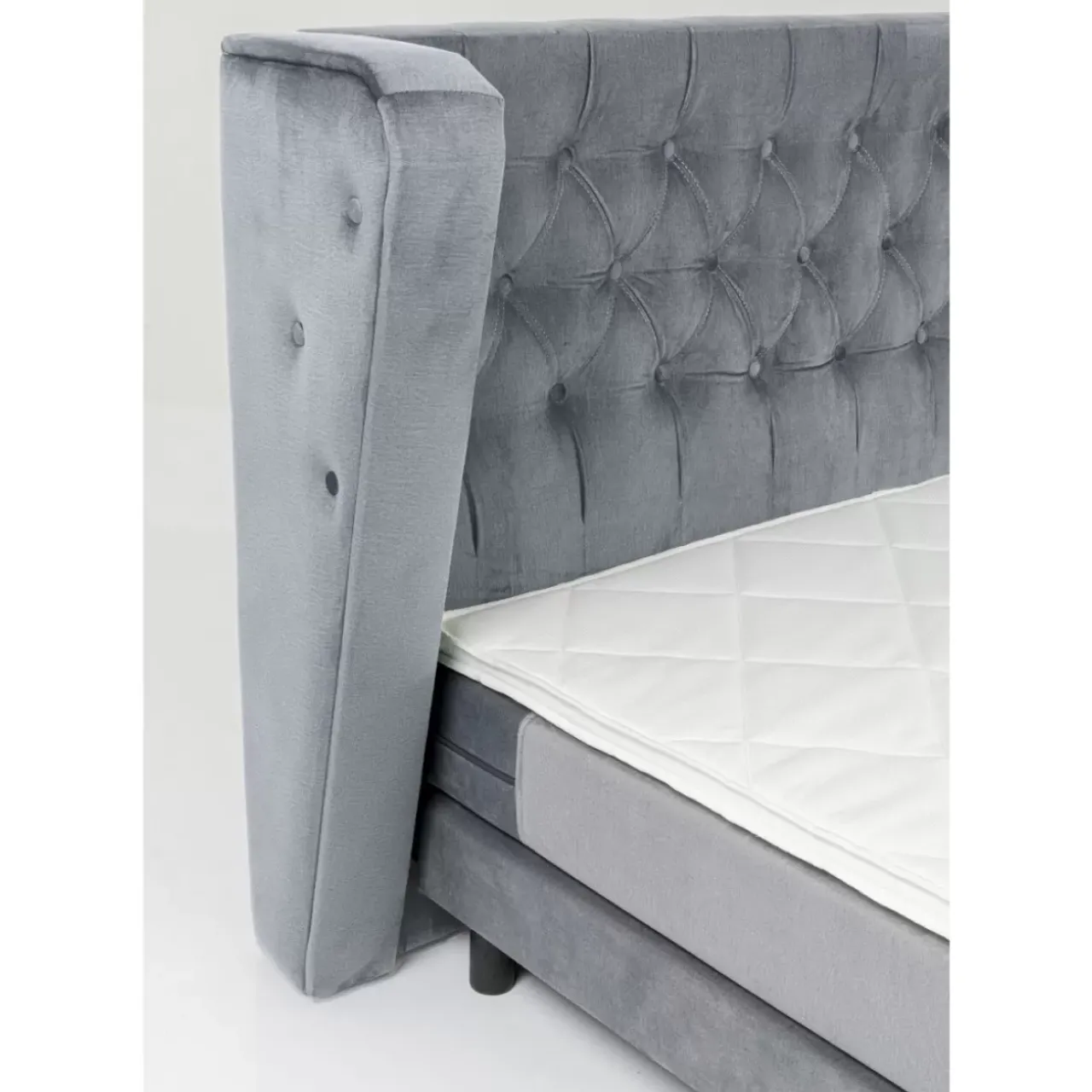 Betten|KARE Design Boxspringbett Benito Moon Grau 160X200Cm