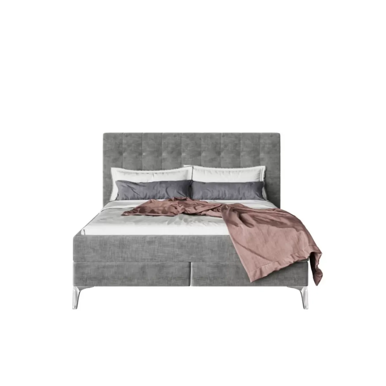 Betten|KARE Design Boxspringbett Benito Star Grau 160X200Cm