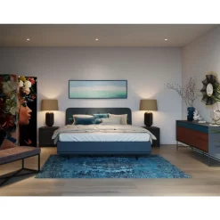 Betten|KARE Design Boxspringbett Luna Blau 180X200Cm