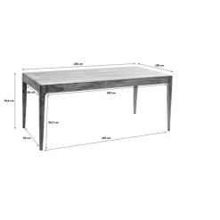 Tische|KARE Design Brooklyn Walnut Tisch 200X100Cm