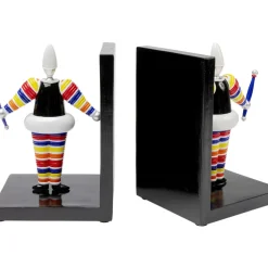 Deko & Geschenkartikel|KARE Design Buchstutze Artist Stripes (2/Set)