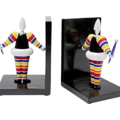 Deko & Geschenkartikel|KARE Design Buchstutze Artist Stripes (2/Set)