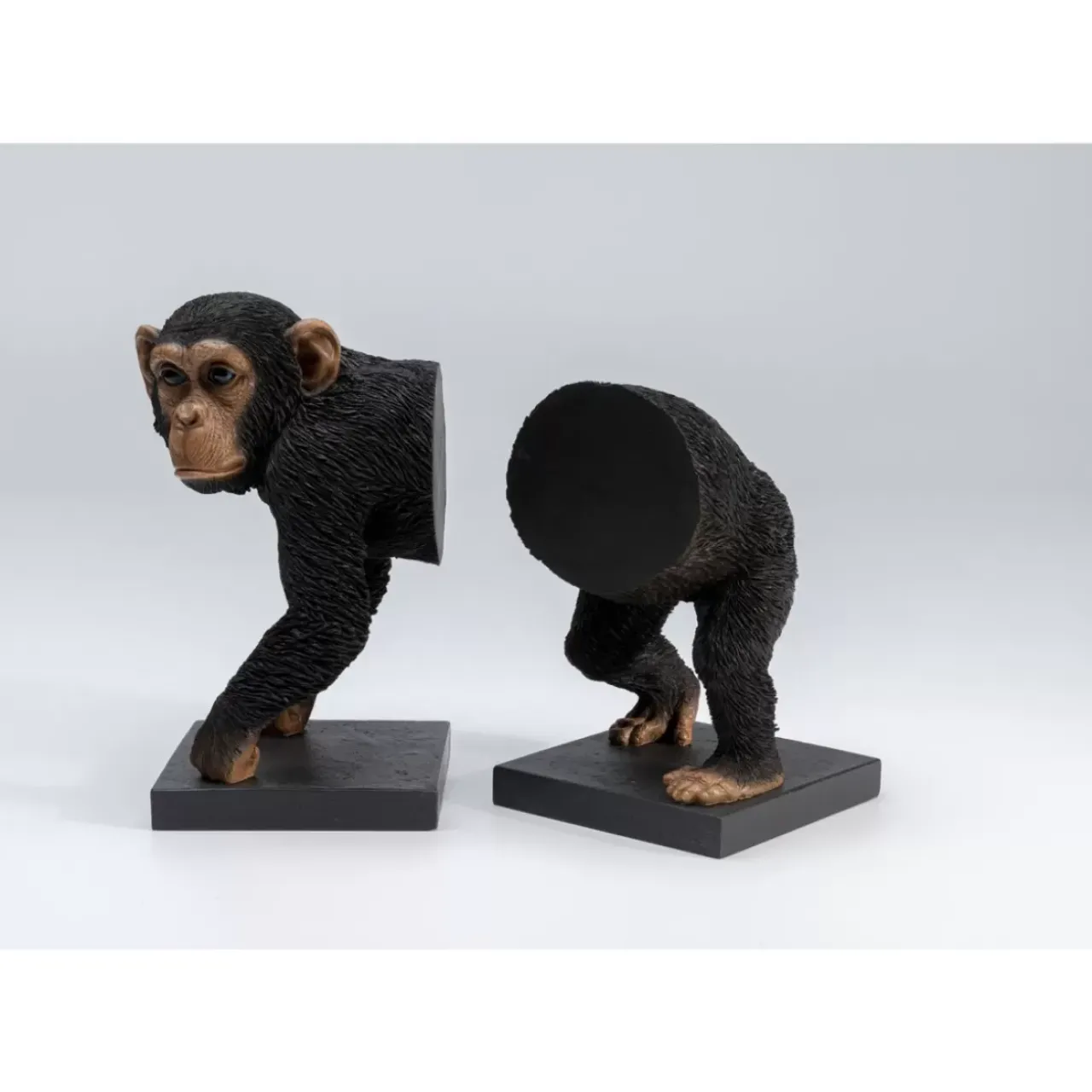 Deko & Geschenkartikel|KARE Design Buchstutze Chimp (2/Set)