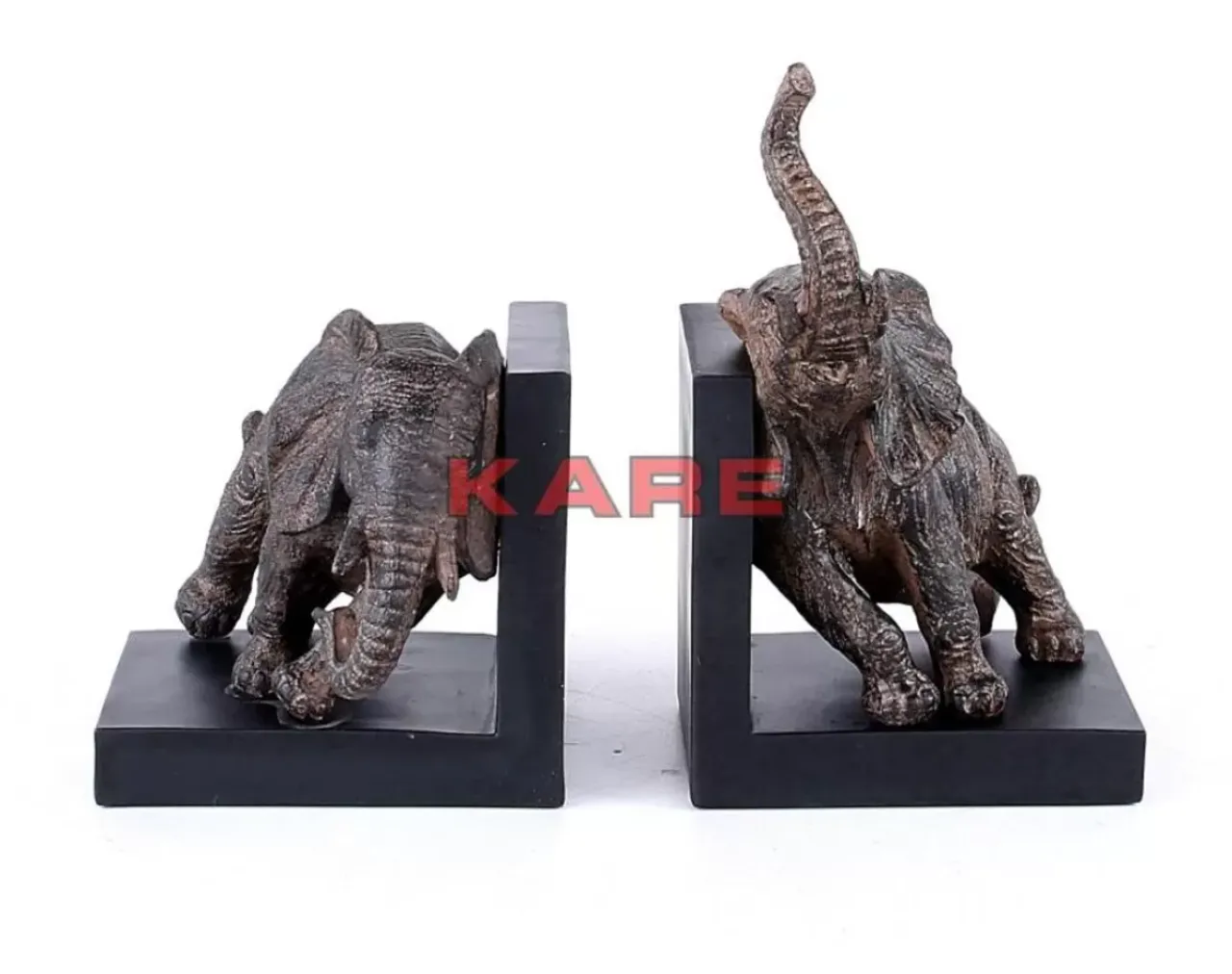 Deko & Geschenkartikel|KARE Design Buchstutze Elephants 25 (2/Set)