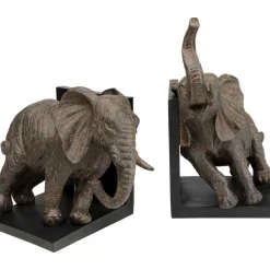 Deko & Geschenkartikel|KARE Design Buchstutze Elephants 25 (2/Set)