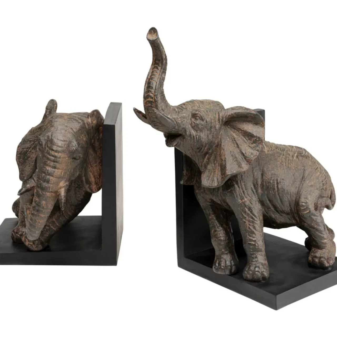Deko & Geschenkartikel|KARE Design Buchstutze Elephants 25 (2/Set)