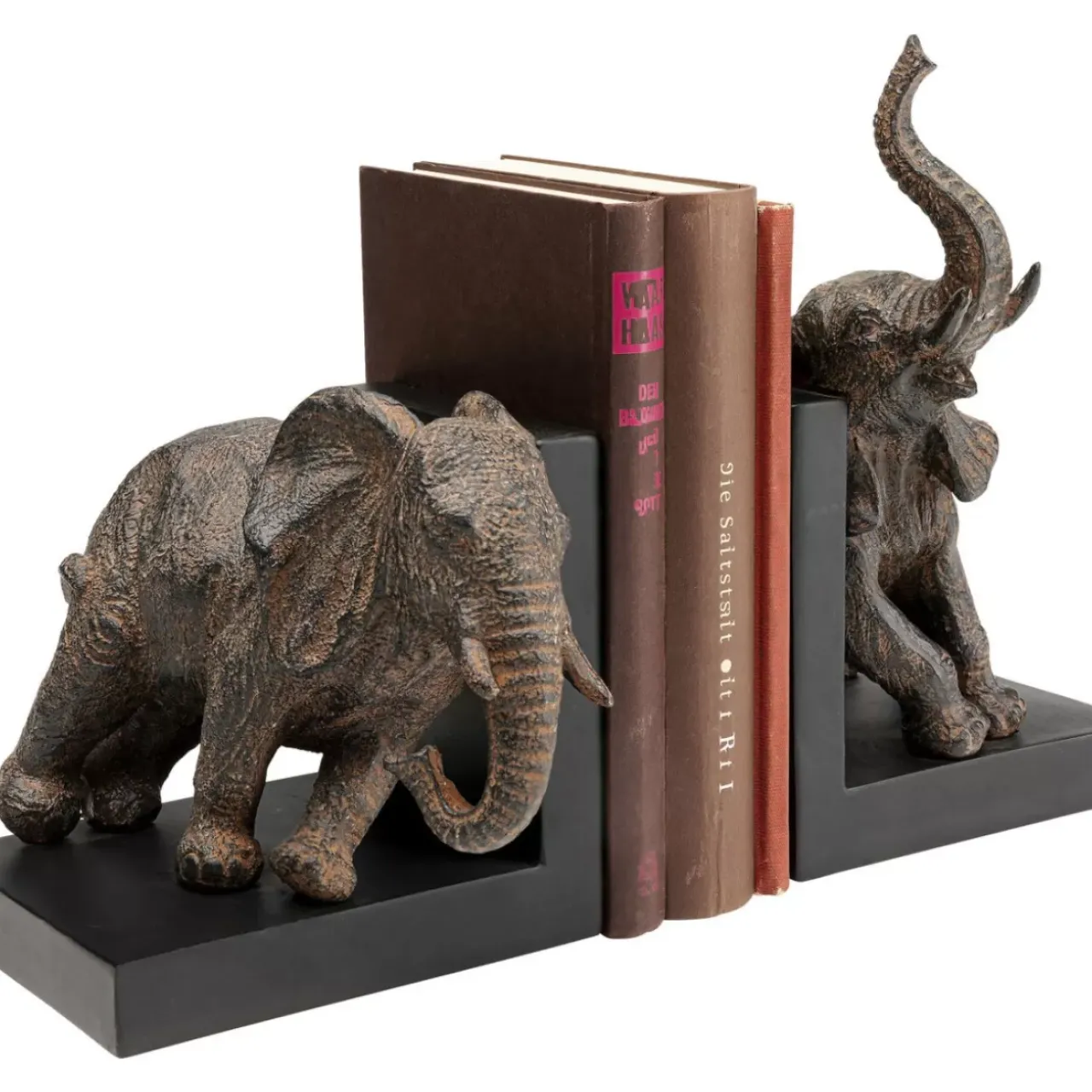 Deko & Geschenkartikel|KARE Design Buchstutze Elephants 42 (2/Set)